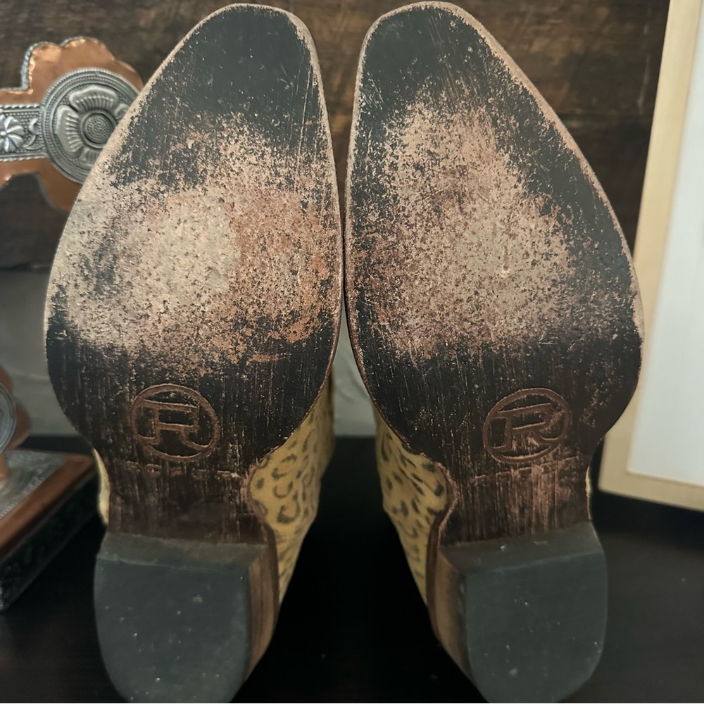 Roper Leopard Print Ankle Boots - Picture 7 of 9